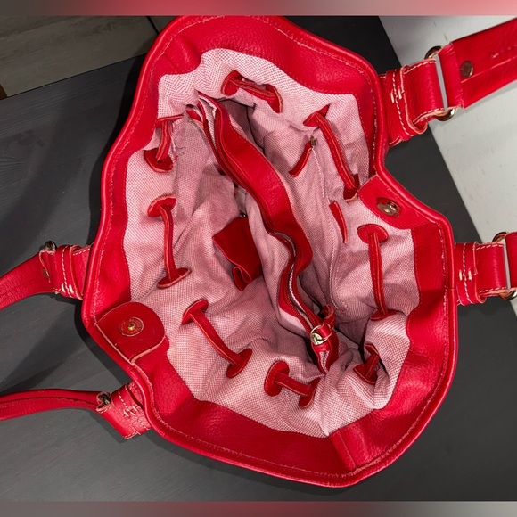 Y2k Dooney & Bourke Red Vintage Buckle Bag - Picture 5 of 10